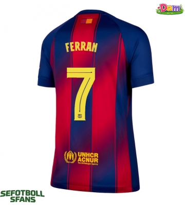 Barcelona Ferran Torres #7 Hemmatröja Kvinnor 2025-26 Kortärmad